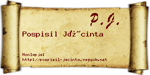 Pospisil Jácinta névjegykártya